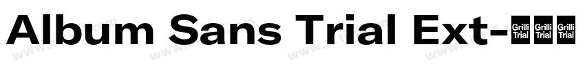Album Sans Trial Ext字体转换